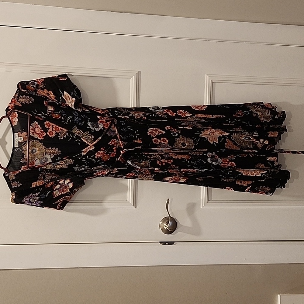 Floral wrap dress